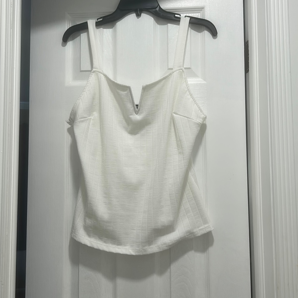 Shein white 0XL tank top.